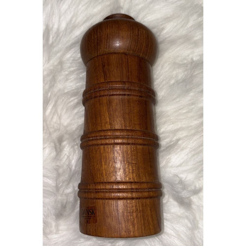 Dansk‎ Danish Modern Teak Pepper Mill With Salt Vintage